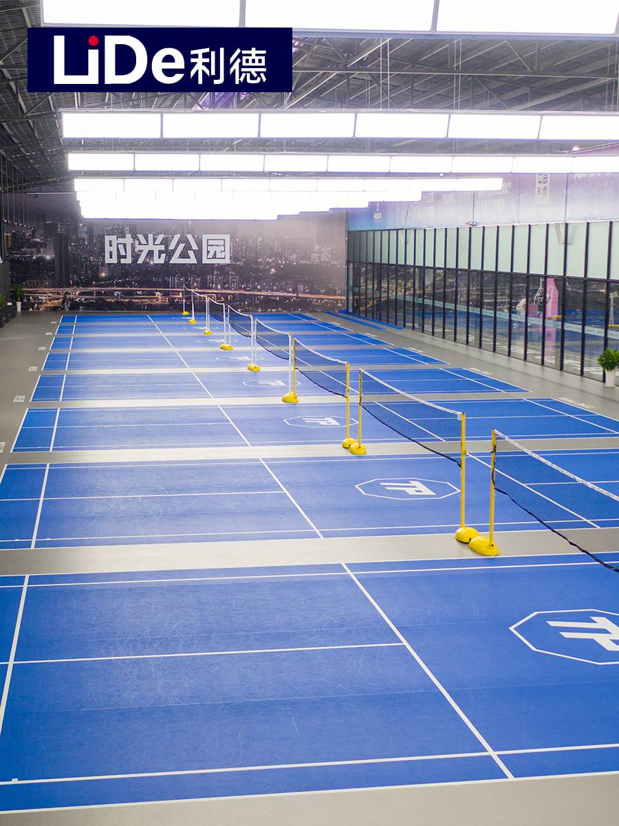 Led Badminton Placement Gel Cushion Room Interior and Outside Anti -slip PVC Sports Plastic Plastic Plastic Plastic Floor