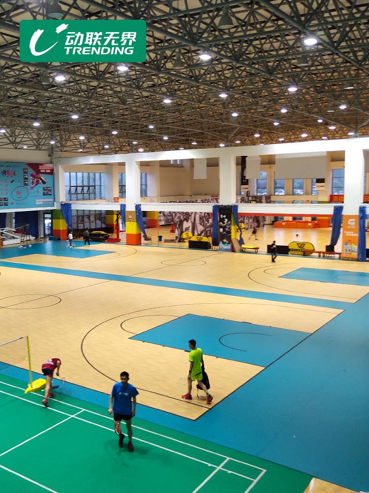 Dynamic Union Unbounded Interior Basketball Place Glip -Ambucting PVC Plastic Sports Floor Basketball Hall Basketball Plastic Platform