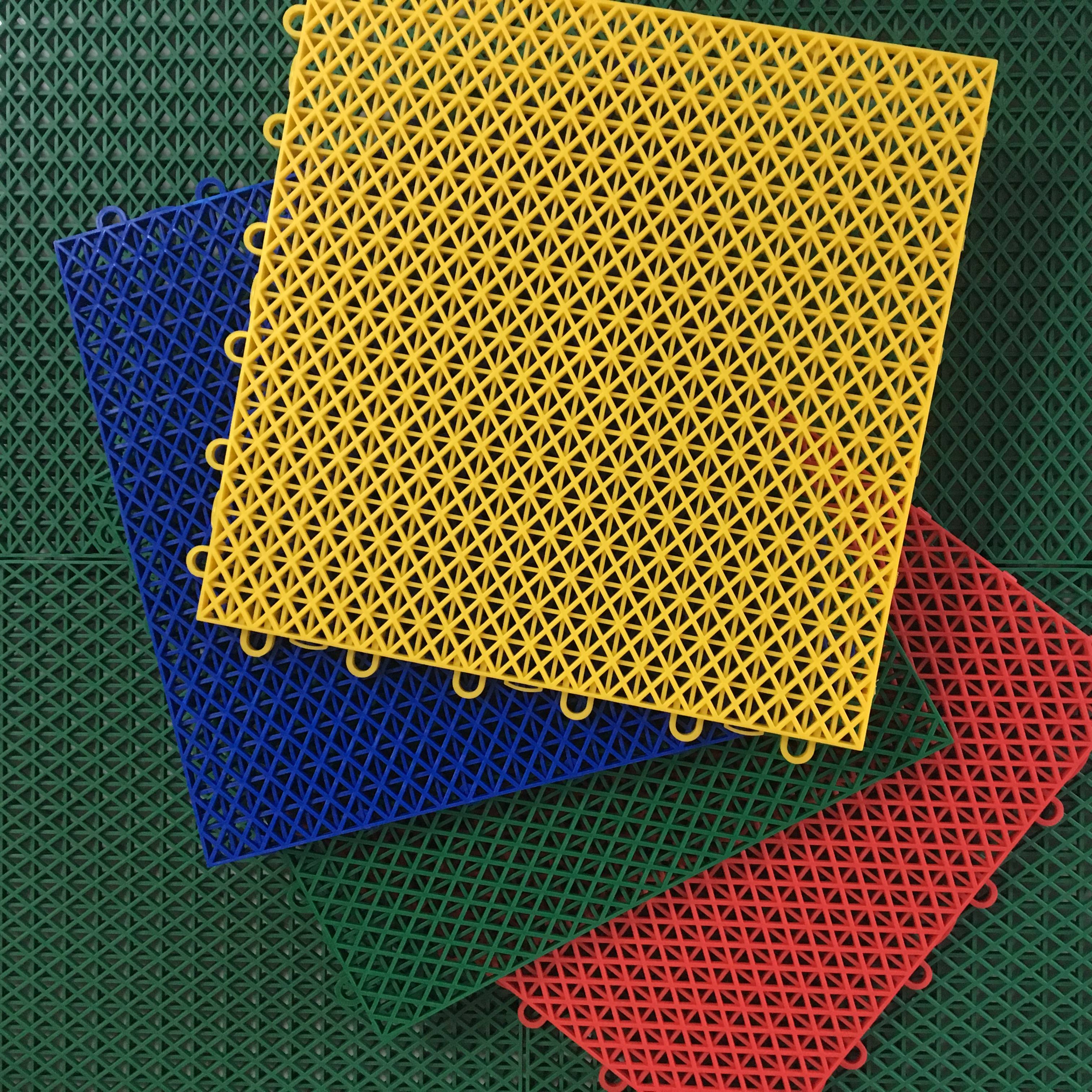 Suspended floor basketball tennis badminton badminton outdoor sports venue assembly non -slip rice character floor pad