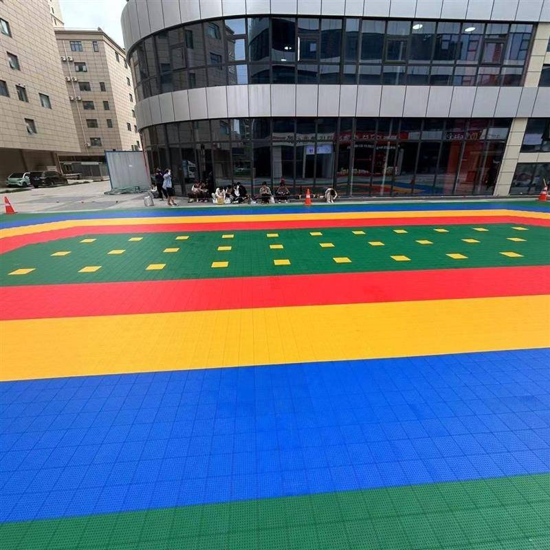 The kindergarten basketball court volleyball stadium feather stadium assembly suspended floor skating ice rink kart table tennis stitching