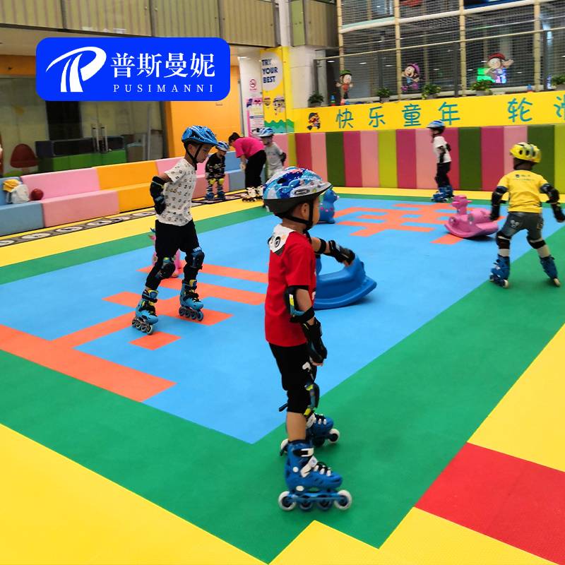 Suspension floor wheel slide training dedicated to dry ice rink non -slip assembly sports floor basketball court kindergarten