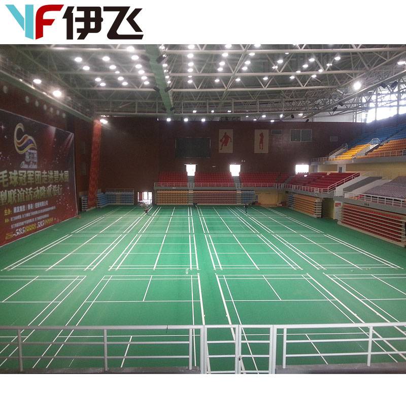 Badminton venue rubber pads indoor sports floor PVC plastic floor pad table tennis basketball basketball volleyball ground glue