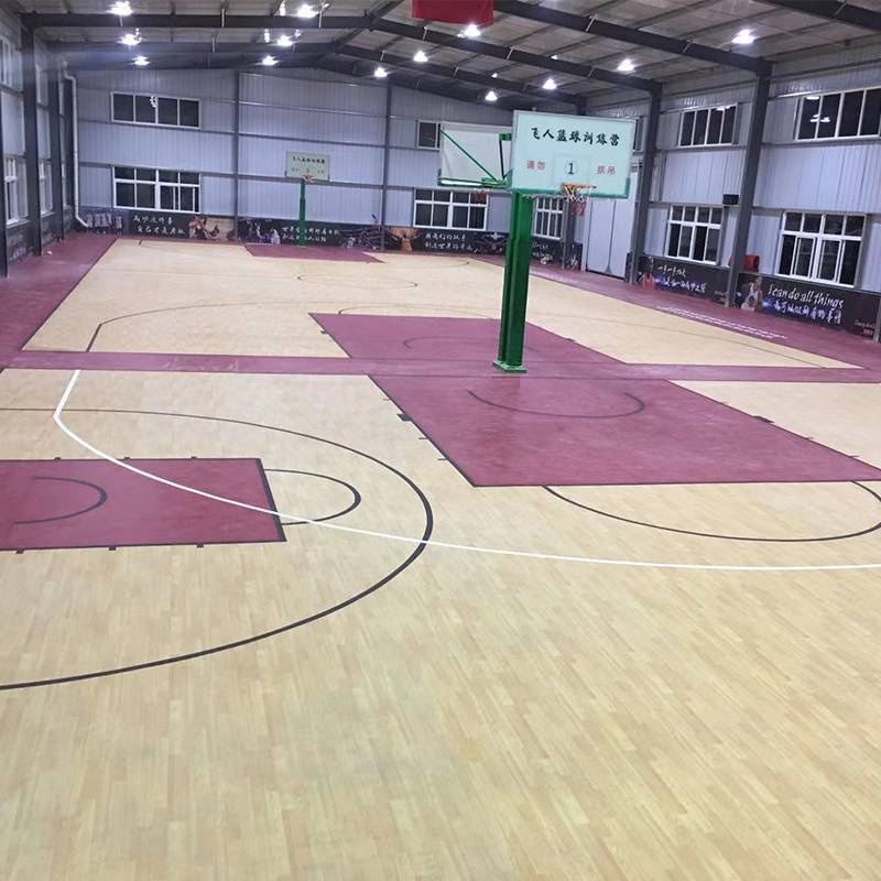 Kanglihui 3V3 Basketball Games Sports Floor PVC Plastic Basketball Stadium Suspension and Lauding Floor Floor