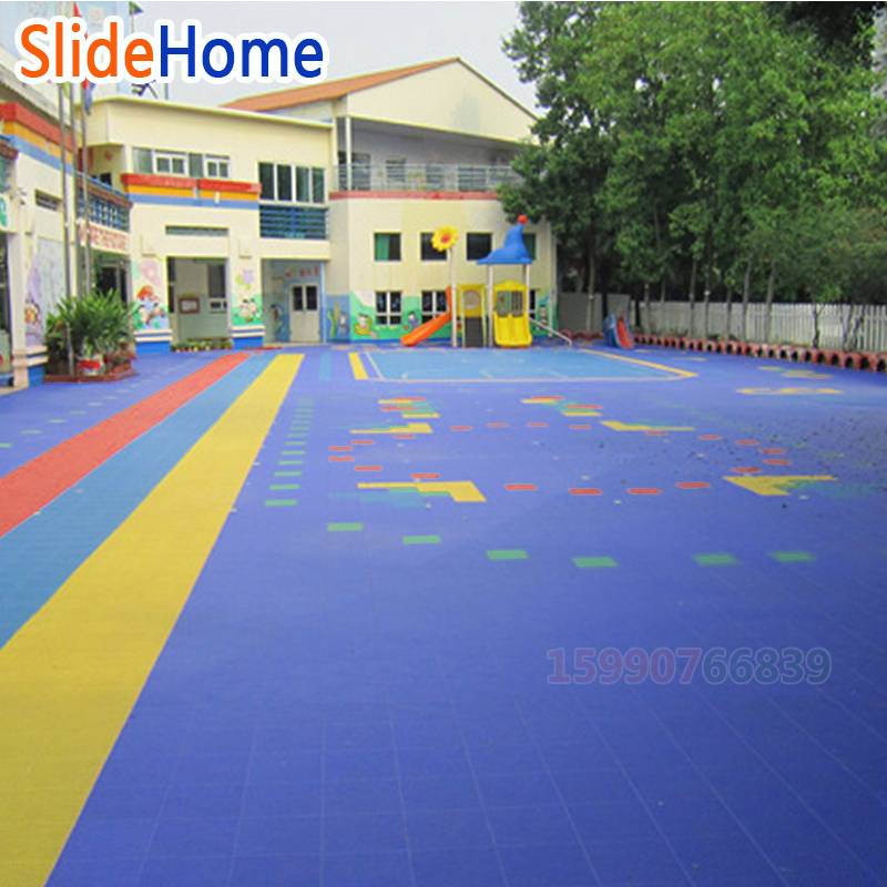 Suspended assembly Sports Flooring Kindergarten outdoor anti -slip plastic field outdoor basketball court sports venue
