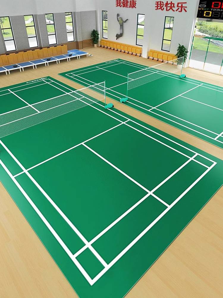 Badminton venue rubber pads dedicated badminton ground rubber table tennis PVC floor sports ground glue
