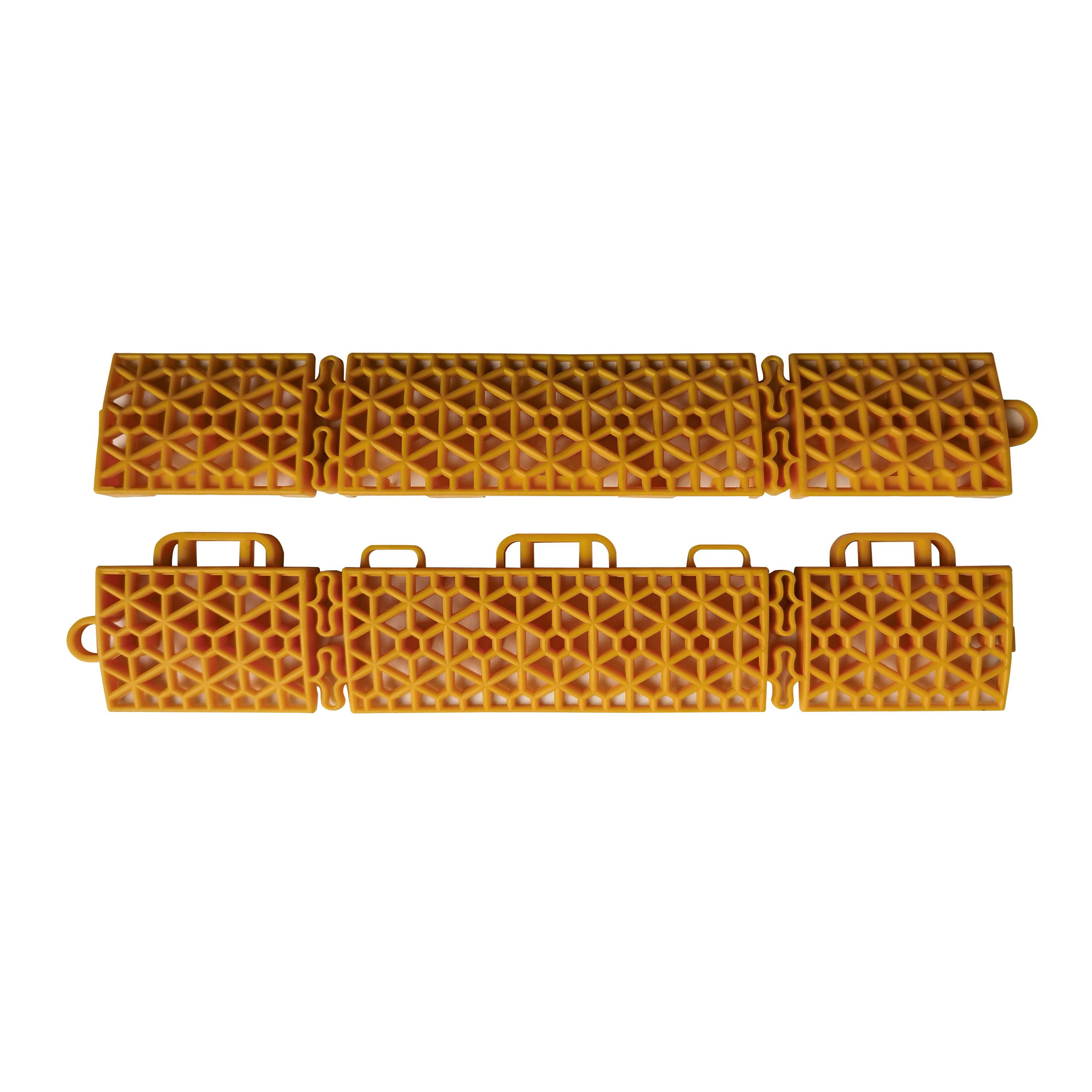 Outdoor basketball court badminton stadium outdoor floor suspended assembly floor PP collection edge sealing