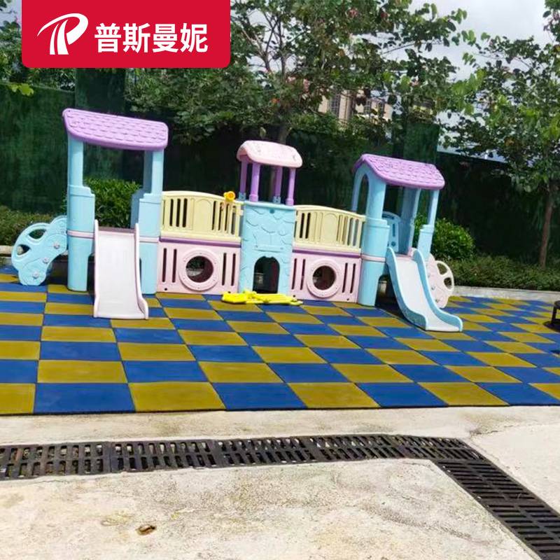 Professional outdoor kindergarten sports outdoor rubber floor playground Jelly gym plastic plastic flooring environmental protection