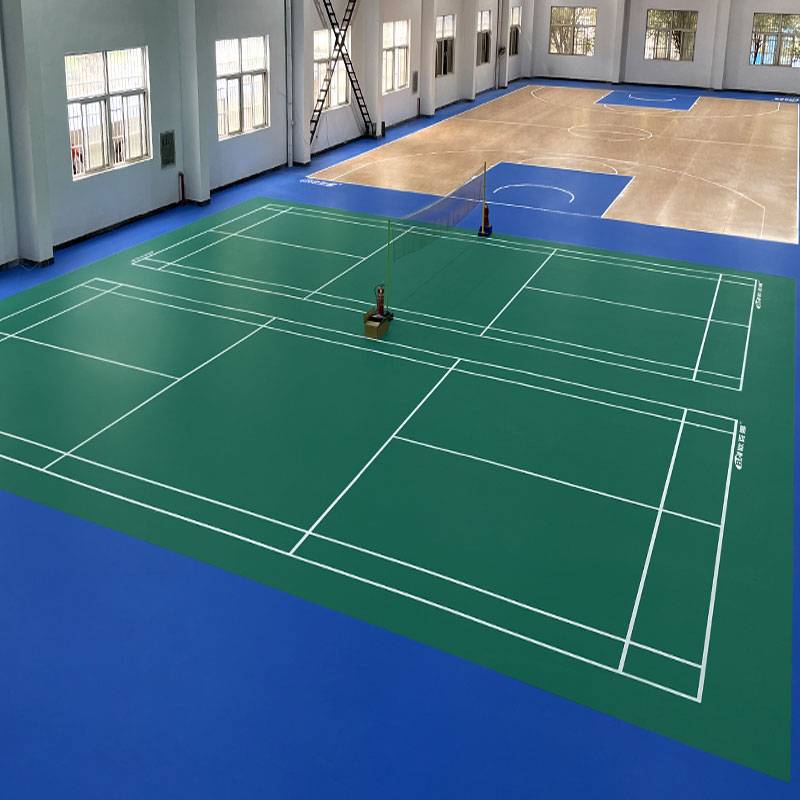 Badminton venue plating cohesive room indoor stadium dedicated gas row venue plating PVC plastic sports floor