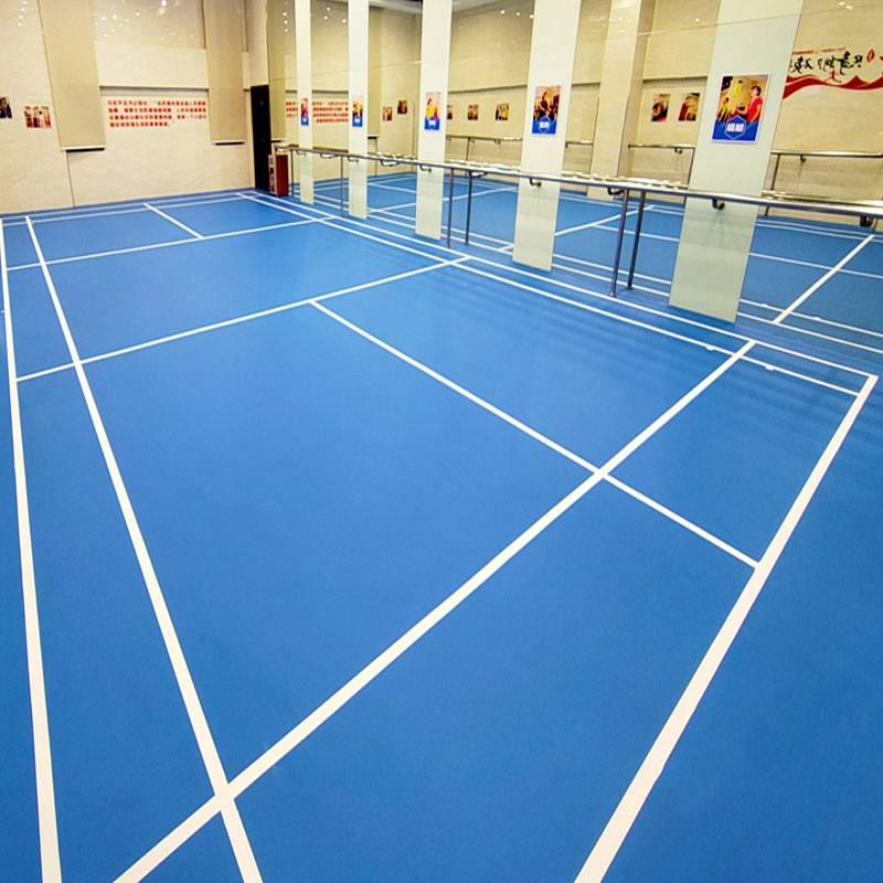 Badminton venue plating cohesive room indoor stadium dedicated gas row venue plating PVC plastic sports floor
