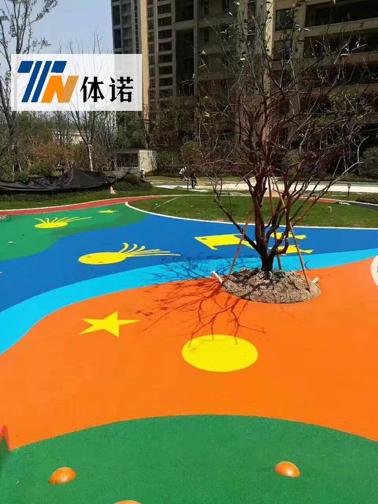 Kindergarten School Park Activities Sports Place Basketball Place Badminton Stadium EPDM Plastic Granules
