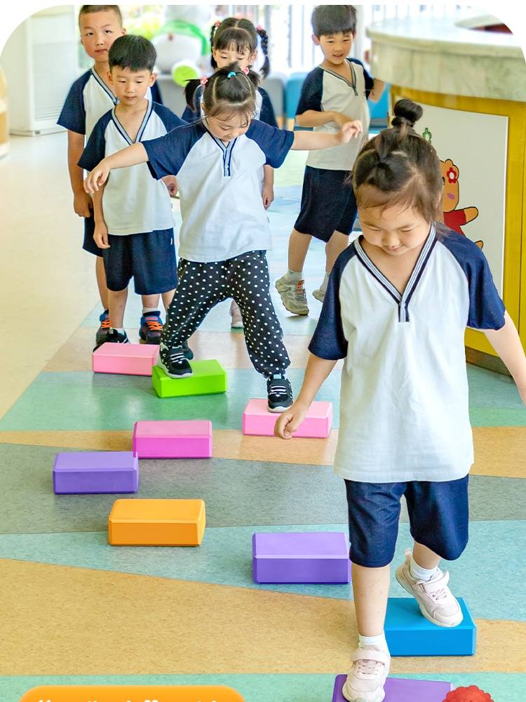 Touch the stones Crossing the river brick -out outdoor expansion game props Fun Games Training Graduation Activities Brick Group Building Bridge