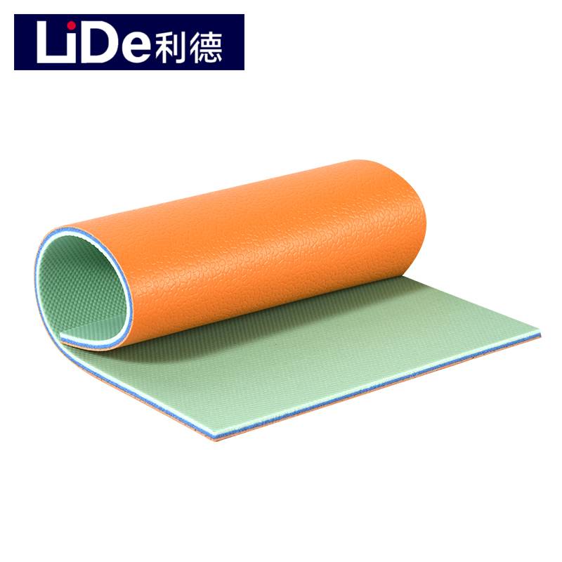 Basketball venue rubber plastic flooring badminton non -stained ash custom patterns indoor basketball museum wear -resistant sports floor