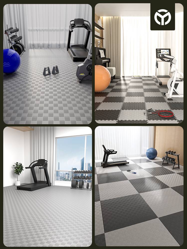 Family fitness house pad sound barrier shock reduction cushion sports stitching home quiet mats without formaldehyde taekwondo floor mats