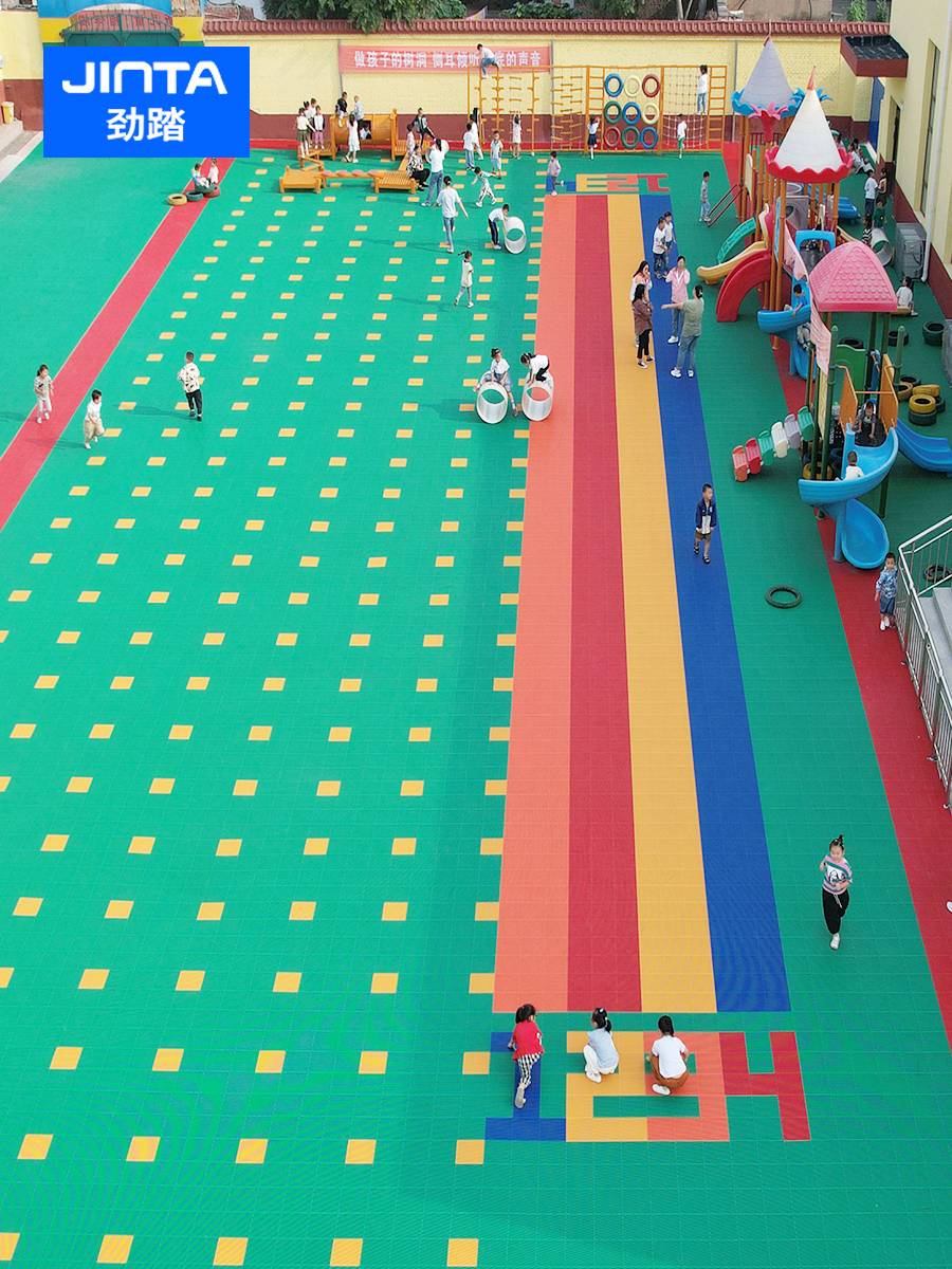 Outdoor suspended floor basketball venue cushion fucking field outdoor outdoor kindergarten ground plastic assembly sports floor