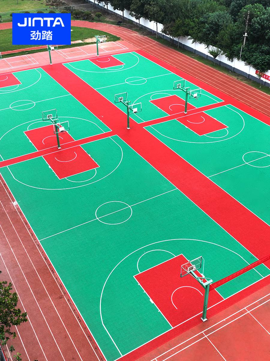 Outdoor suspended floor basketball venue cushion fucking field outdoor outdoor kindergarten ground plastic assembly sports floor