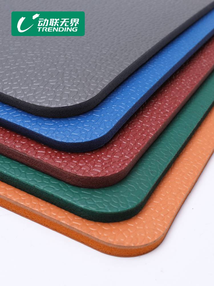 Outdoor badminton ground glue PVC sports floor outdoor waterproof and thick basketball venue plastic plastic runway