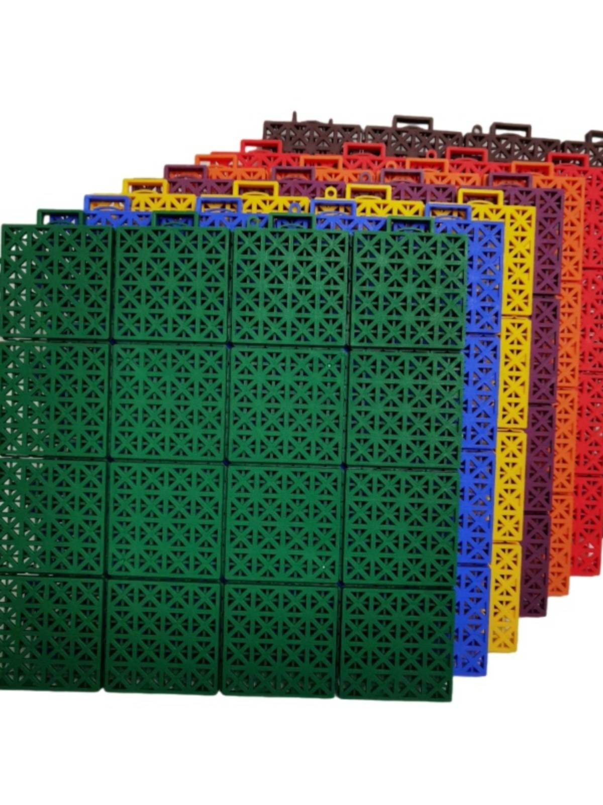 Environmental protection suspended flooring kindergarten basketball court outdoor stitching plastic floor outdoor sports venue grid pads