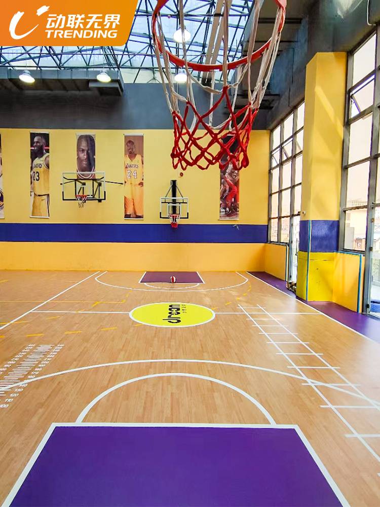 Basketball venue adhesive indoor and outdoor table tennis feathers, mitigation PVC sports basketball court customized gelatin