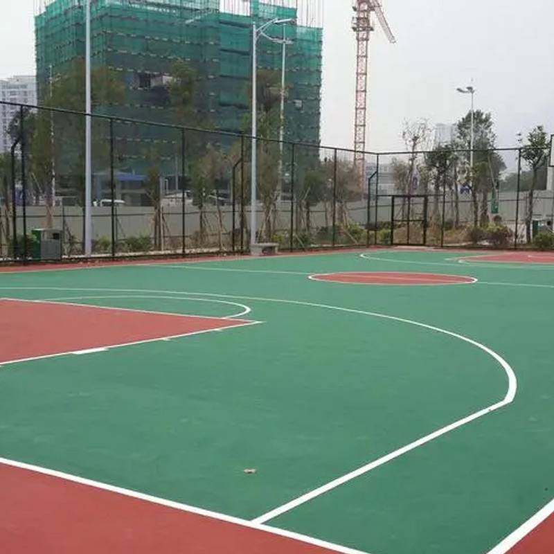 Silicon PU material manufacturers direct sales package construction sports field basketball court badminton stadium indoor and outdoor venues can be customized