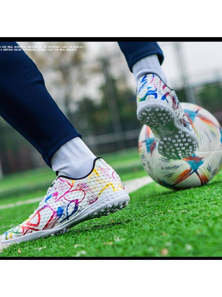 2024 New Football Shoes Section Season Season Men and Women Students Sports Shoes Long Short Broken AGTF Nail Anti -slip Training Shoes
