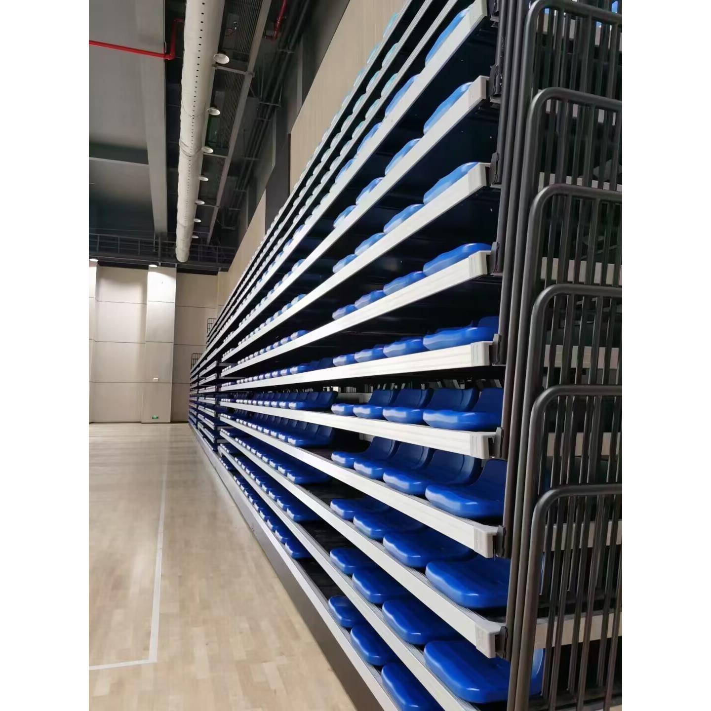 Jiangxi Volleyball chair waiting for the auditorium gymnasium seat sports venue plastic seat football field telescopic stand