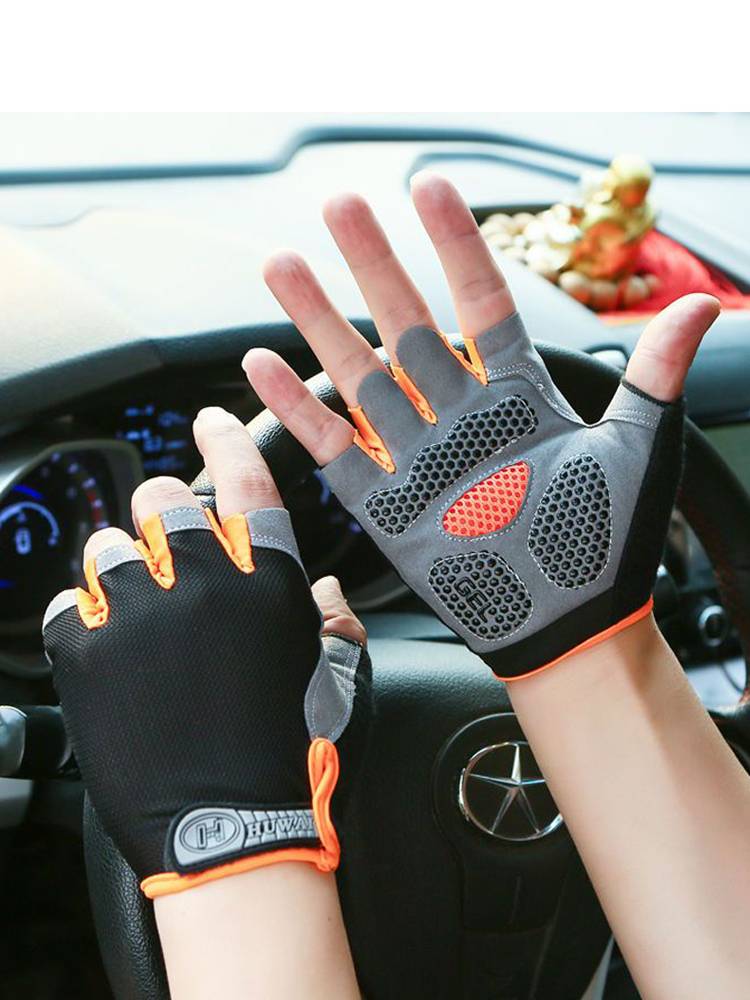 Ride gloves, half-means summer bumper men and women, cycling bikes, cycling