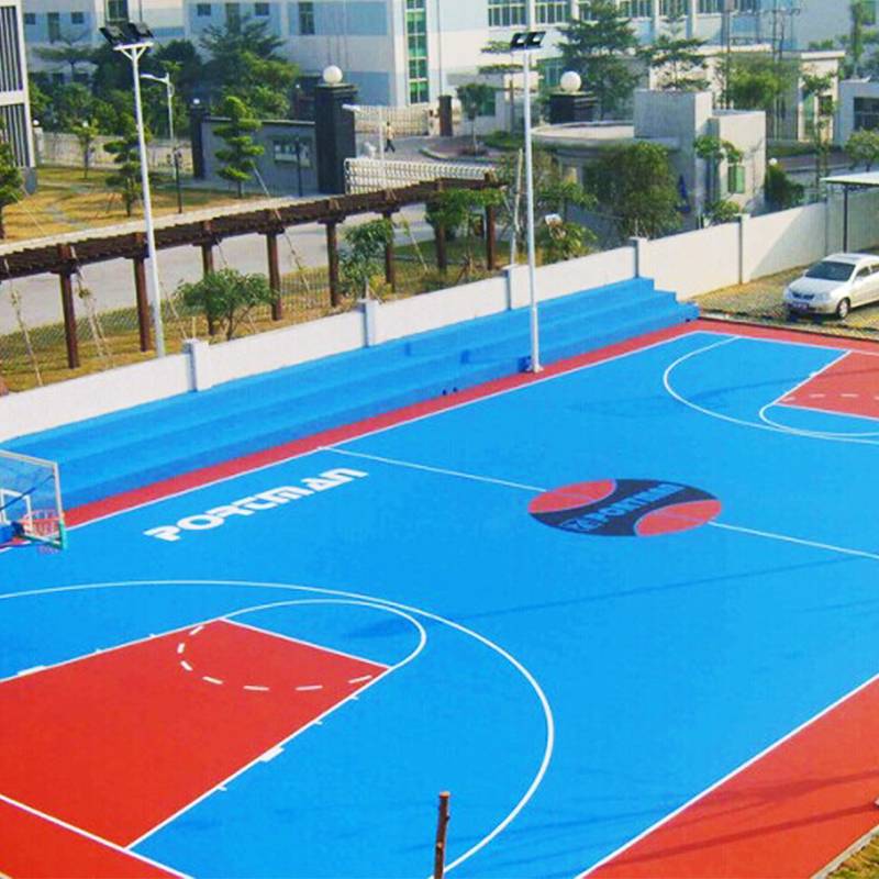 Silicon PU Stadium Material Plastic Basketball Pinelia Passenger Jelly Tennis Badminton Playground Construction Suspension Lauding Floor