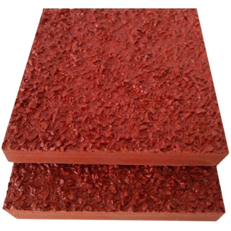 Sports venue 13mm thick plastic runway surface layer granular material manufacturer Direct selling air -breathable new national standard