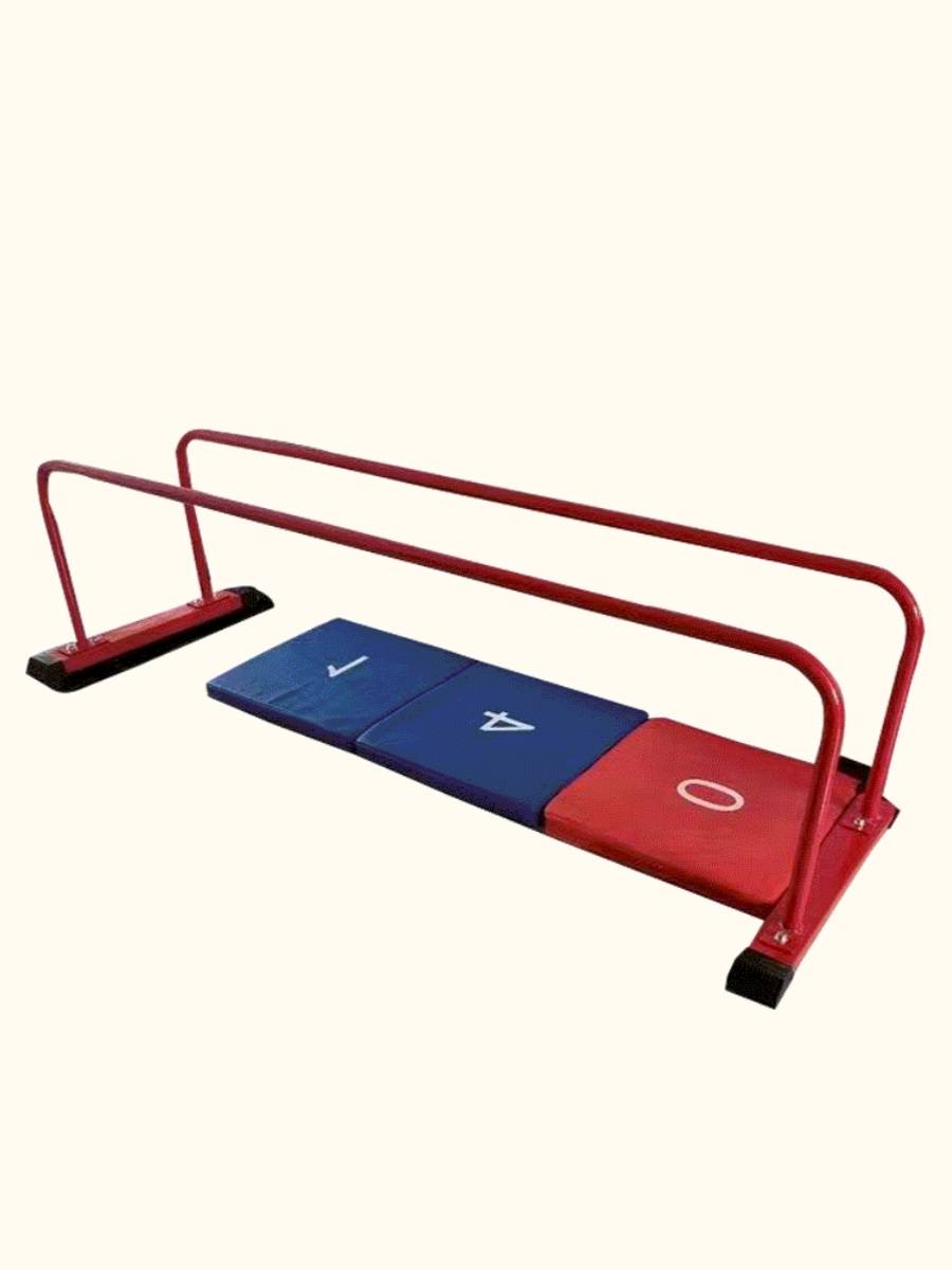 Children's double bar reptile rack household room, one -legged double bar landing shelf body training museum training dwarf double bar