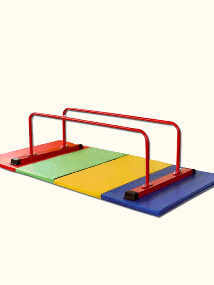 Children's double bar reptile rack household room, one -legged double bar landing shelf body training museum training dwarf double bar