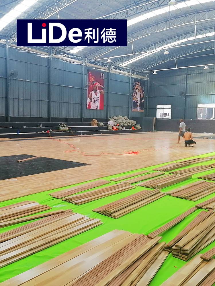 Led Basketball Court Customized Sports Wooden Floor PVC Sports Plastic Plastic Basketball Hall Badminton Still Gel Cushion