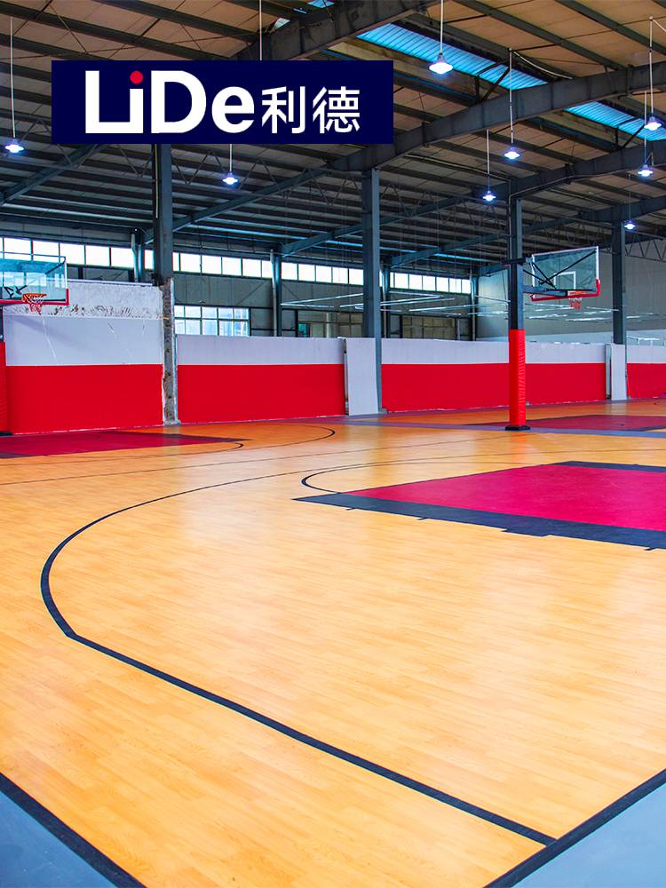 Led Basketball Court Customized Sports Wooden Floor PVC Sports Plastic Plastic Basketball Hall Badminton Still Gel Cushion