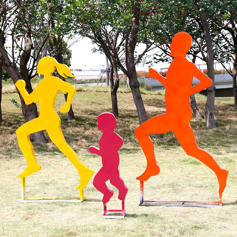 Outdoor sportsman's ornaments Glass reinforced fiber reinforced sculpture sports venue park landscape decoration beauty Chen