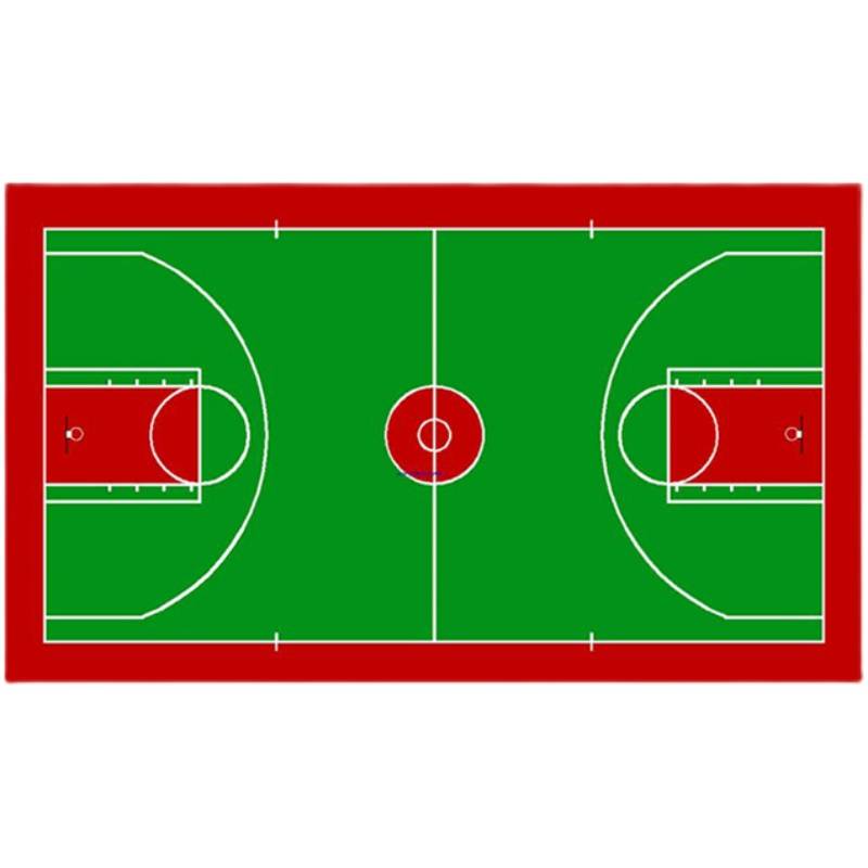 Interior Basketball Stadium Construction New Guo Silicon PU Sports Sports Field Platform Construction Outdoor Sports Plastic Ground Reflection