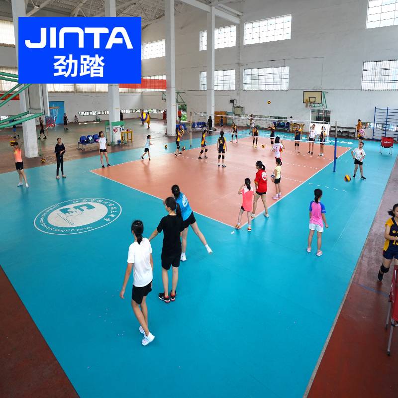 Jincai Tenclared Tennis Passenger Passenger PVC Sports Flooring Professional Tennis Training Floor Badminton Badminton Sports Glosure