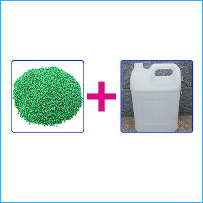 Green granule 25kg + glue 5KG