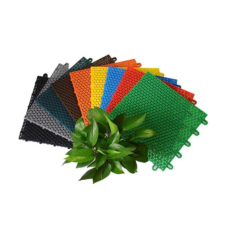Hanging assembly flooring kindergarten outdoor sports plastic playground runway basketball court wheel sliding rubber outdoor pad