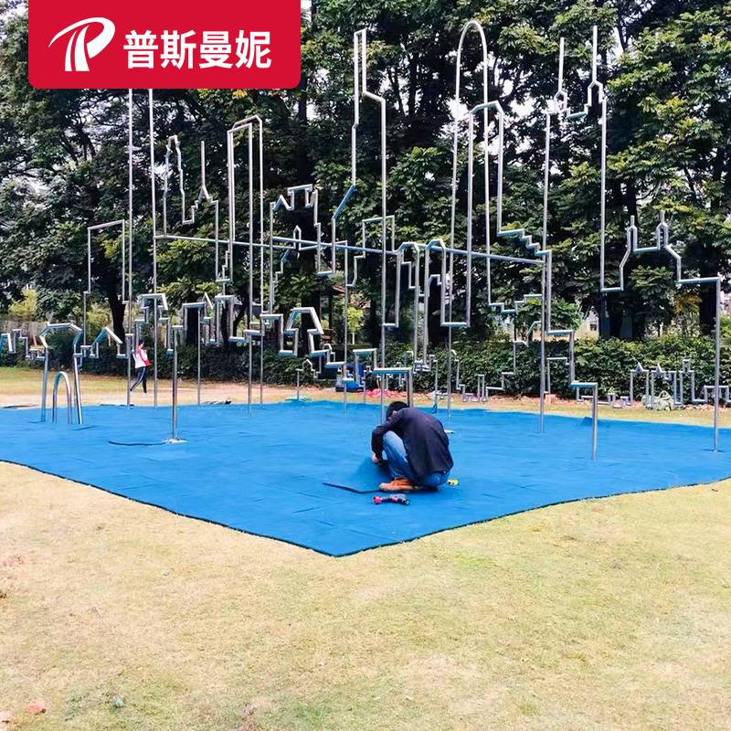 Professional outdoor kindergarten sports outdoor rubber floor playground Jelly gym plastic plastic flooring environmental protection