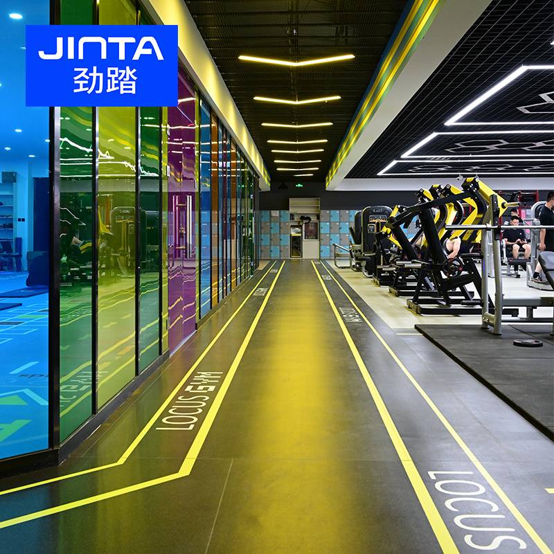 Jin Step Fitness House Jelly Cushion Customized Patterns Basketball Court Dance Rubber Cushion Plastic PVC Sports Floor