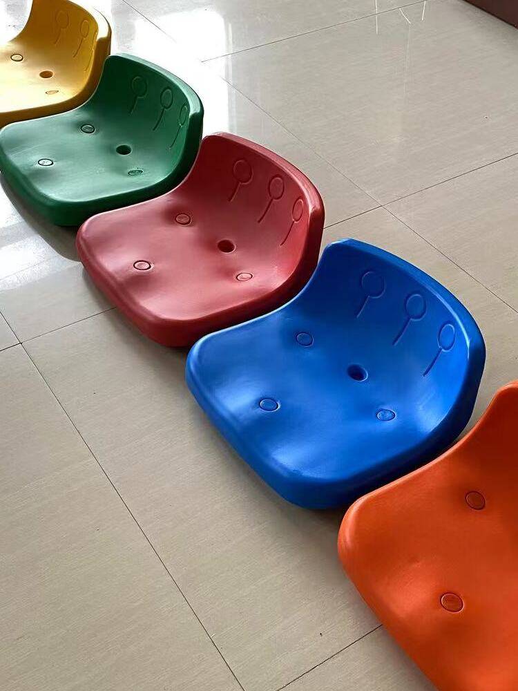 Stadium watching seat indoor outdoor cement floor telescopic audience seat plastic chair manufacturer Zhongkong blowing plastic seat