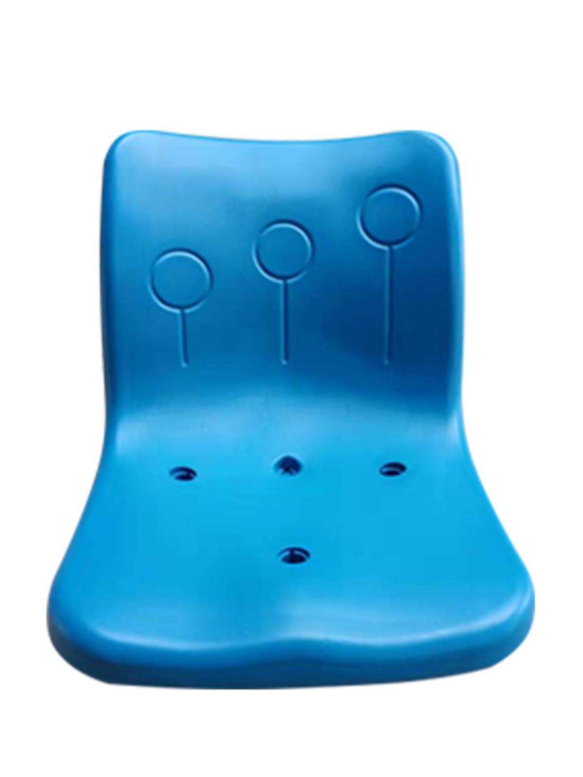 Stadium watching seat indoor outdoor cement floor telescopic audience seat plastic chair manufacturer Zhongkong blowing plastic seat