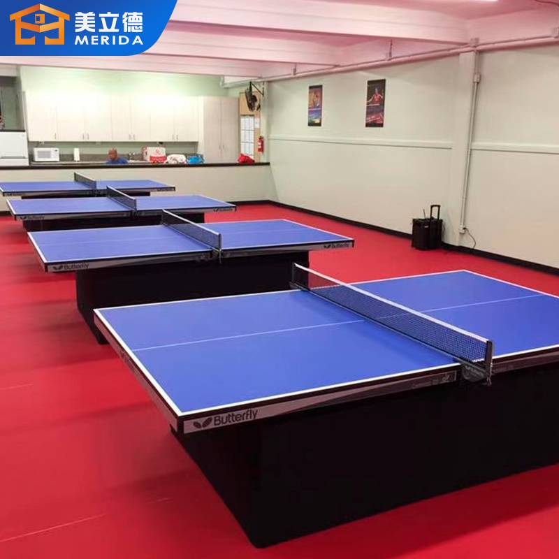 Indoor and outdoor badminton venue table tennis platine rubber PVC sports floor gym -ographer basketball venue rubber pad