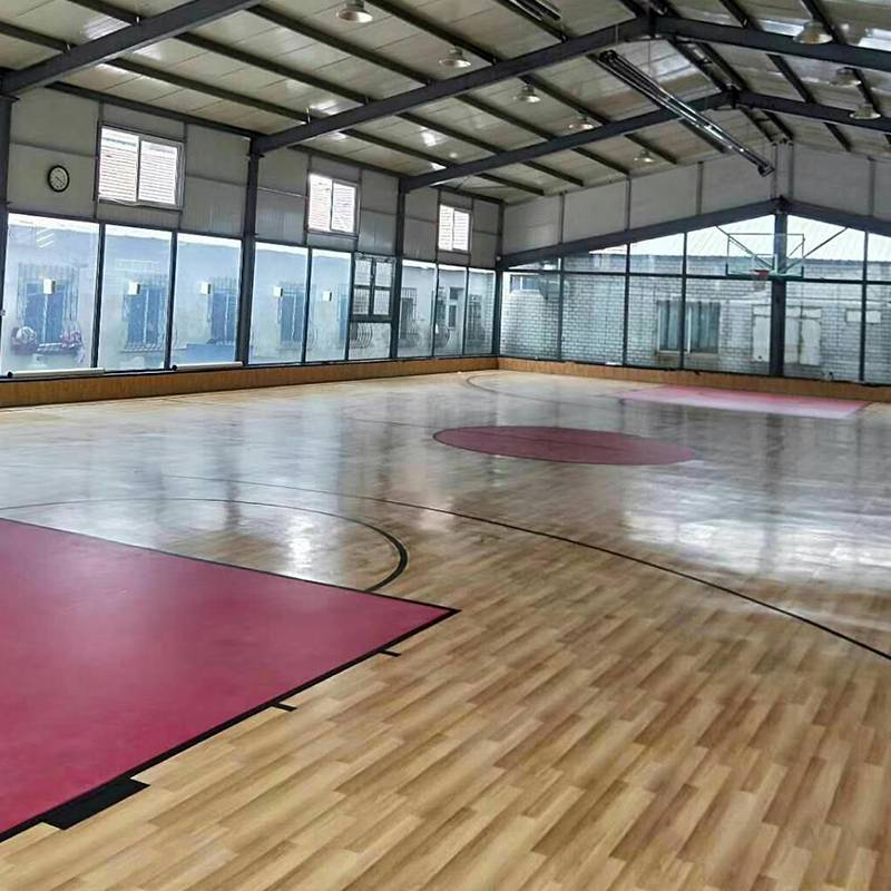 Professional indoor and outdoor basketball venue rubber feathers venue vessel gel plastic plastic plywood PVC plastic floor