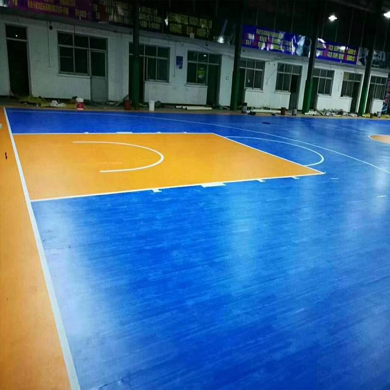 Professional indoor and outdoor basketball venue rubber feathers venue vessel gel plastic plastic plywood PVC plastic floor