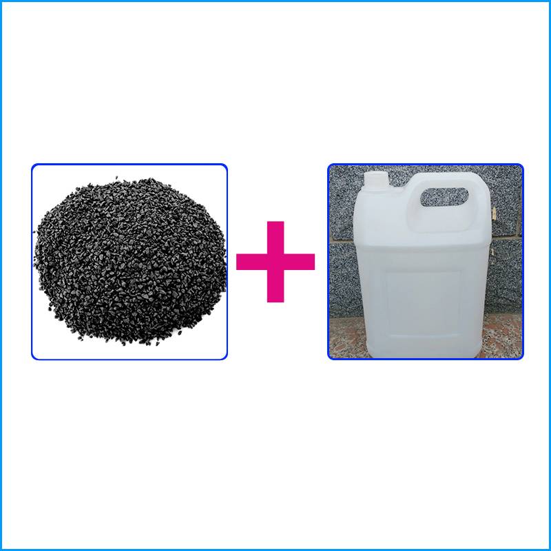 Black pellets 25 kg + glue 5 kg