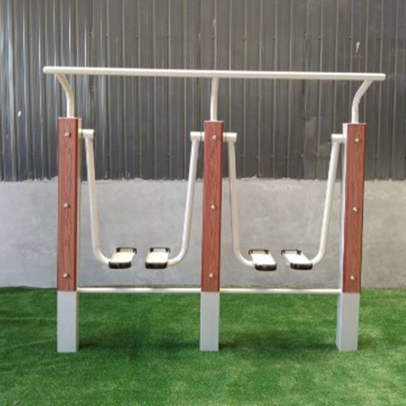 A plastic-wood two-man walker