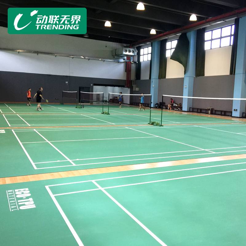 Dynamic union TPU badminton plastic floors mobile roll collection badminton sports venue floor mat