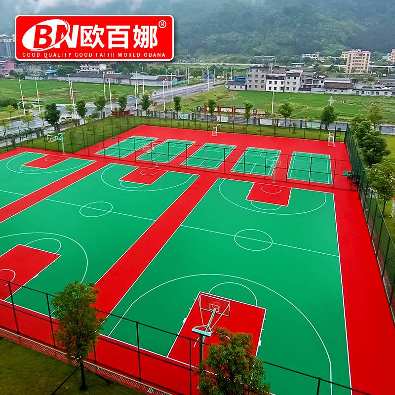 Ouba Badfire Stadium Suspended Flooring Floor Outdoor Place Basketball Place Outdoor Slide Solid Floating Floor