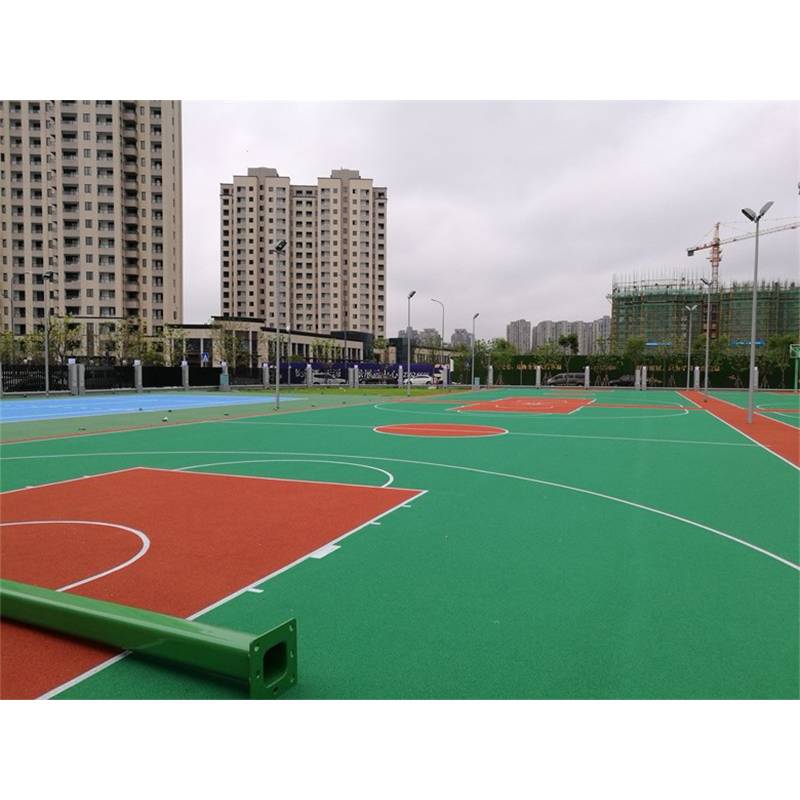 Silicon PU basketball venue material outdoor sports field environmental gelatin school court stadium stadium wear -resistant elastic plastic