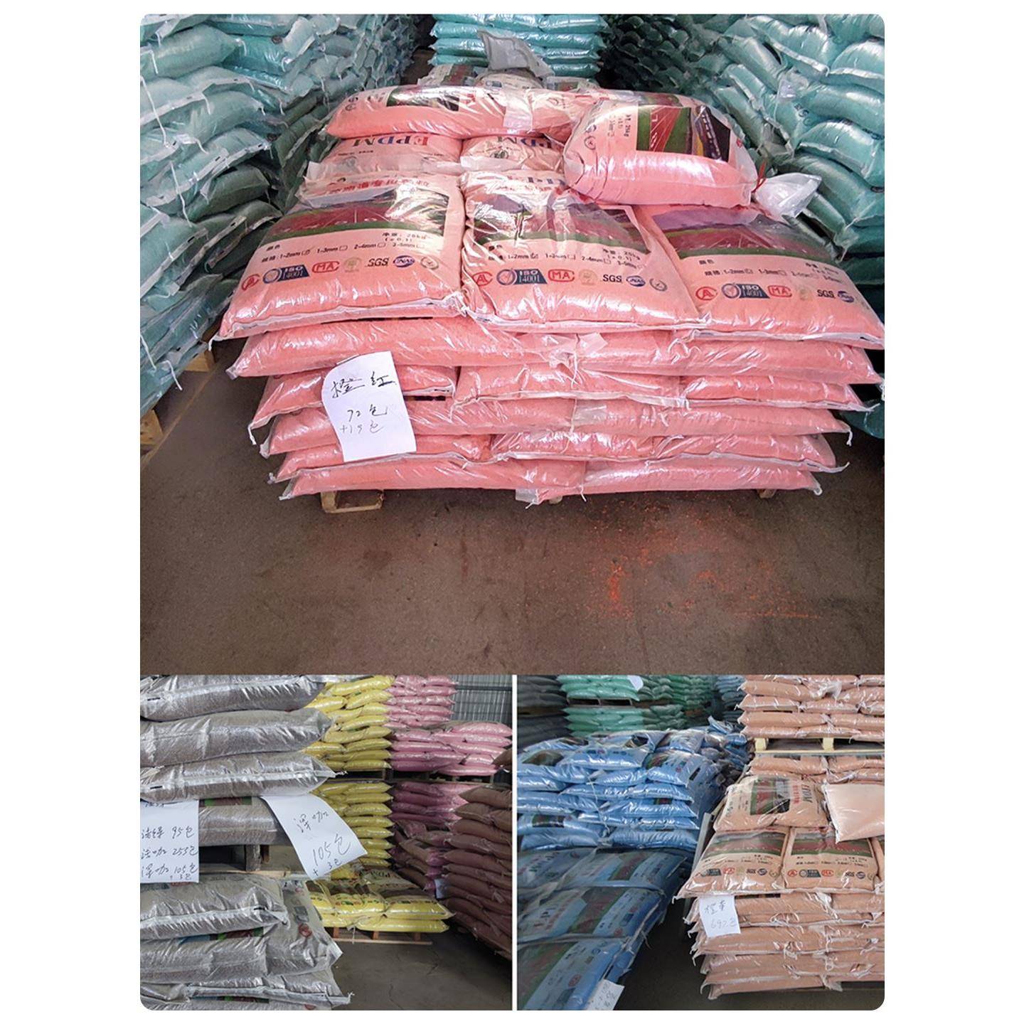 Plastic runway repair fuck venue repair set color environmentally friendly tasteless runway granules sports floor material